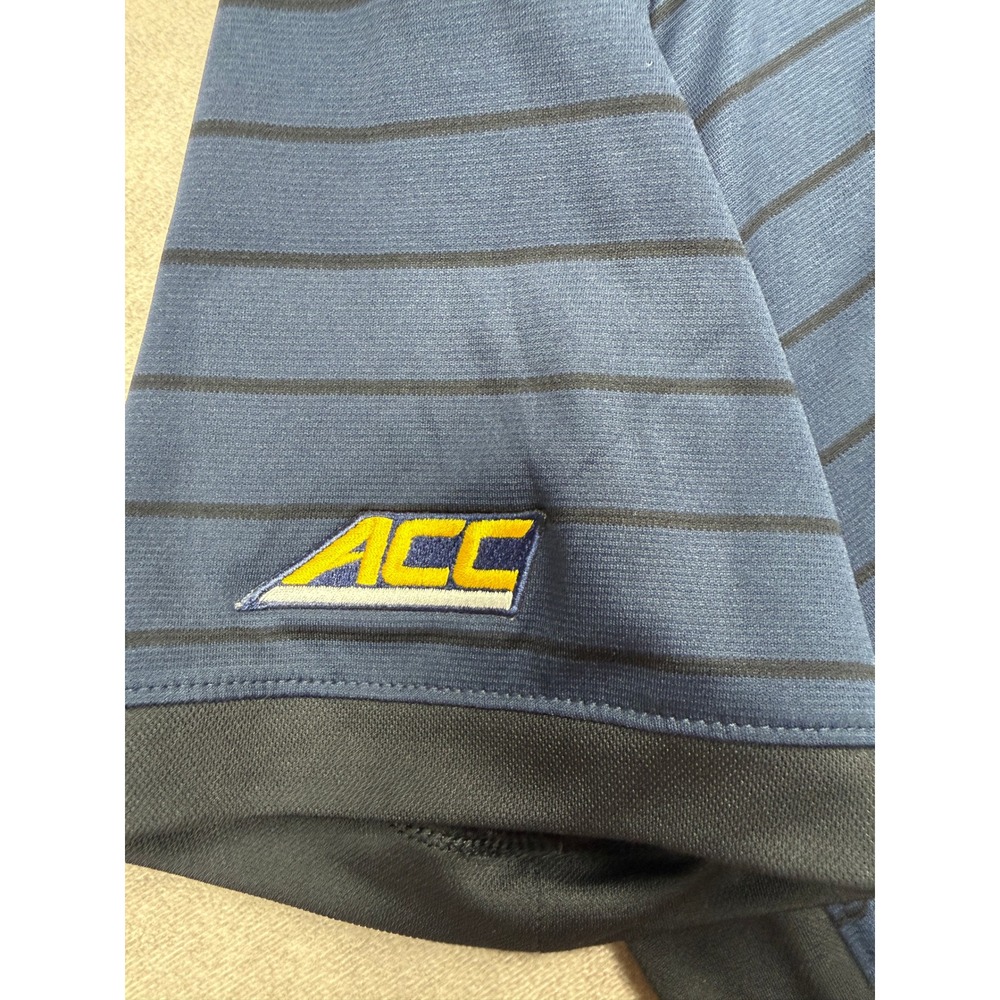 Nike Cal Bears Berkeley Dri-FIT Polo Shirt Men M Navy Stripe ACC Logo Game Day - Picture 11 of 16